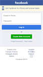 Mobile Screenshot of facebook.com